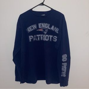 Vintage New England Patriots NFL Long Sleeve T-shirt men’s Sz 2XL